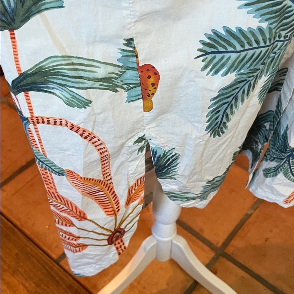 Anthropologie Maeve The Lillian Tropical Tiger Button Down Midi Dress, size M - Picture 5 of 14